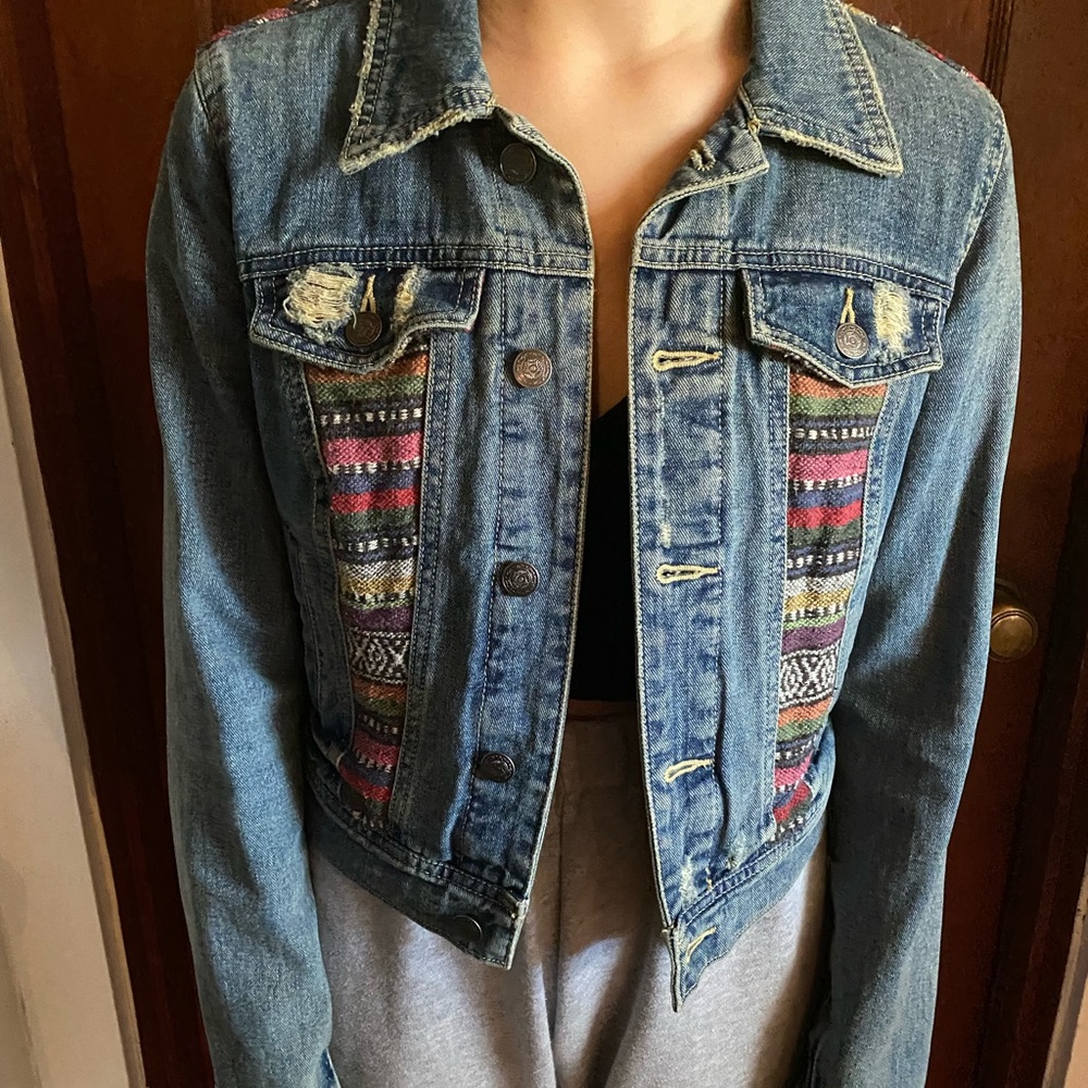 Free People denim jacket size Small